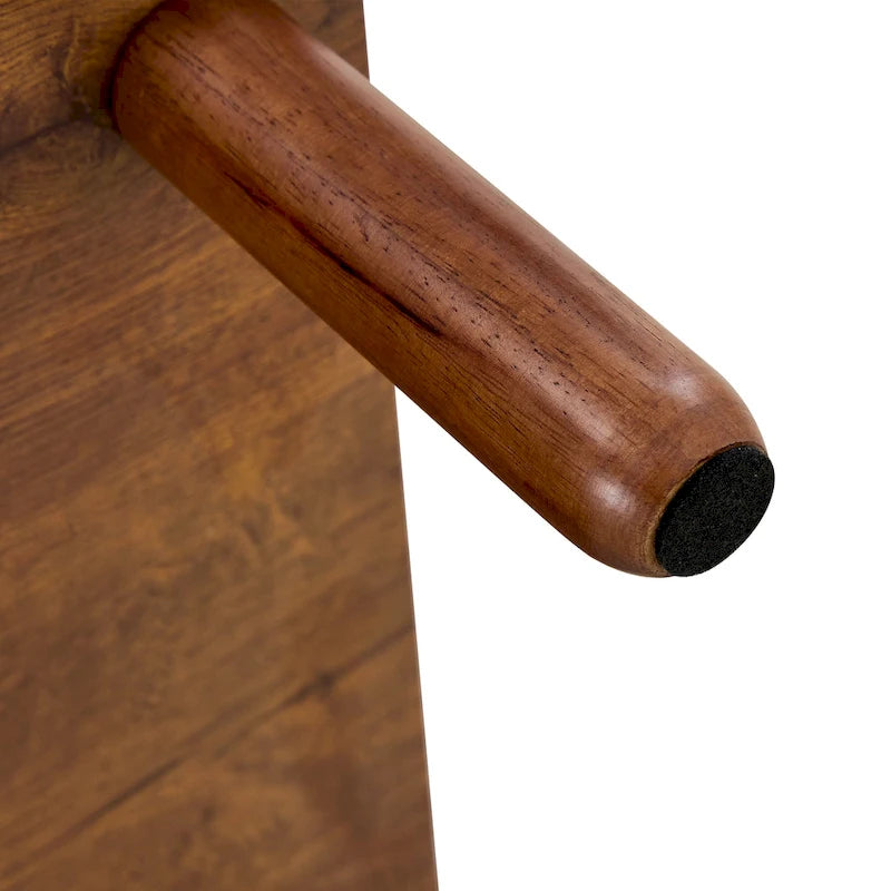 Table basse rectangulaire à 2 niveaux avec étagère de rangement ouverte
