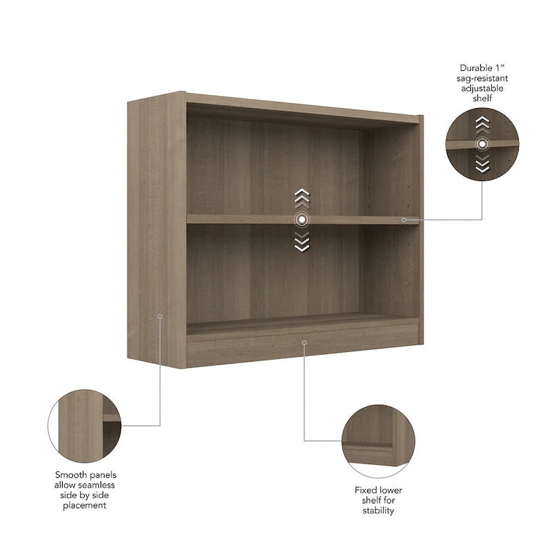 Étagère à 2 tablettes avec tablette réglable