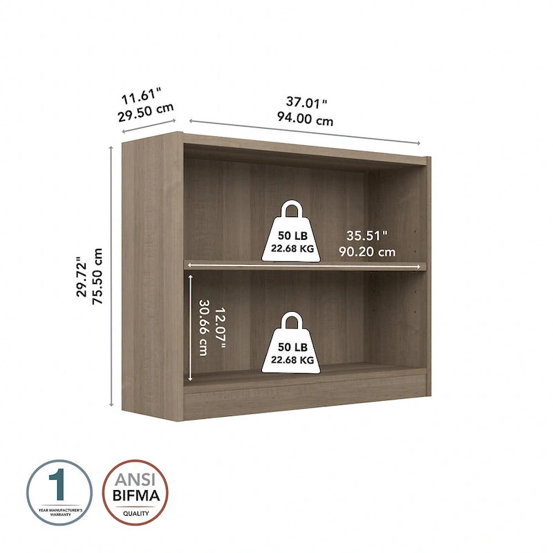 Étagère à 2 tablettes avec tablette réglable