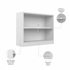 Étagère à 2 tablettes avec tablette réglable