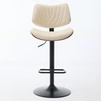 Tabourets de bar pivotants (lot de 2) avec assise rembourrée et hauteur réglable