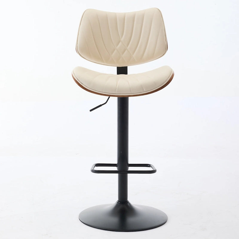 Tabourets de bar pivotants (lot de 2) avec assise rembourrée et hauteur réglable