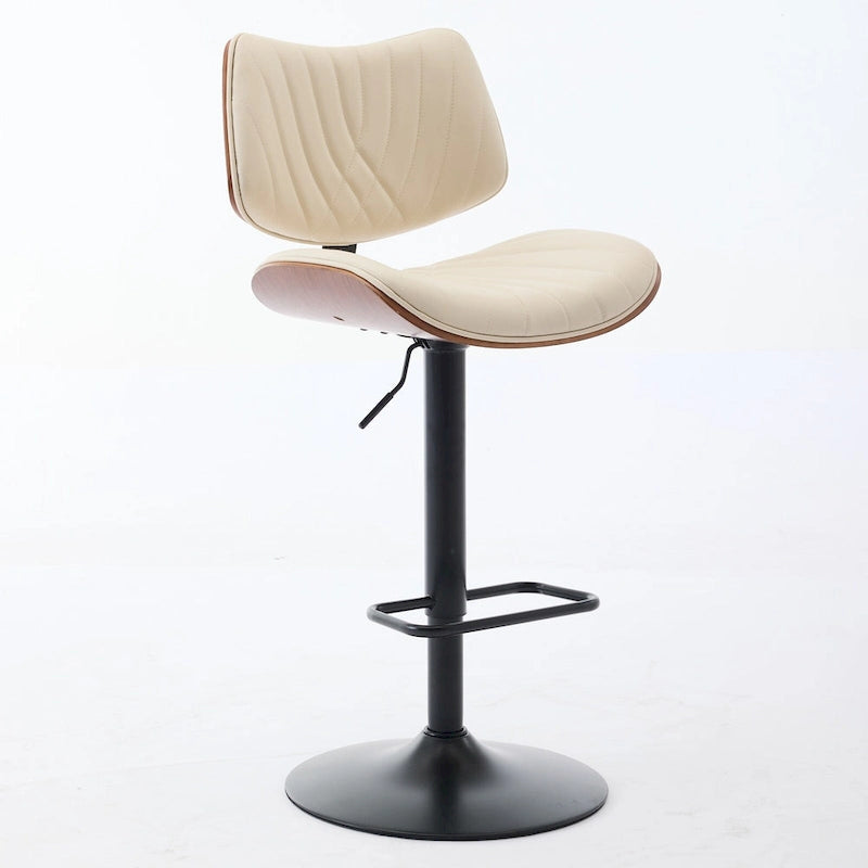 Tabourets de bar pivotants (lot de 2) avec assise rembourrée et hauteur réglable