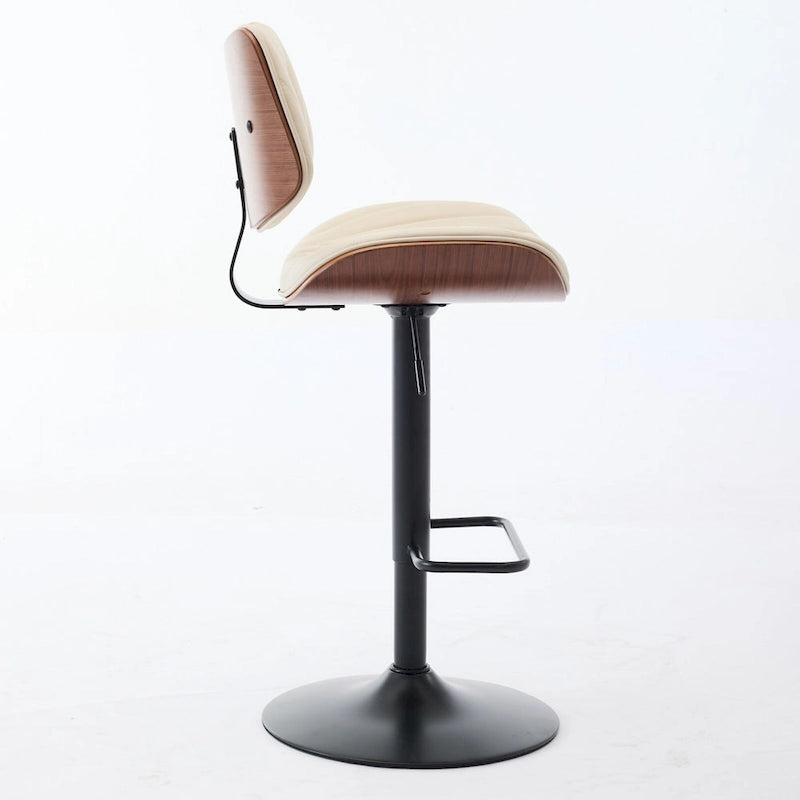 Tabourets de bar pivotants (lot de 2) avec assise rembourrée et hauteur réglable