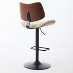 Tabourets de bar pivotants (lot de 2) avec assise rembourrée et hauteur réglable