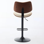 Tabourets de bar pivotants (lot de 2) avec assise rembourrée et hauteur réglable