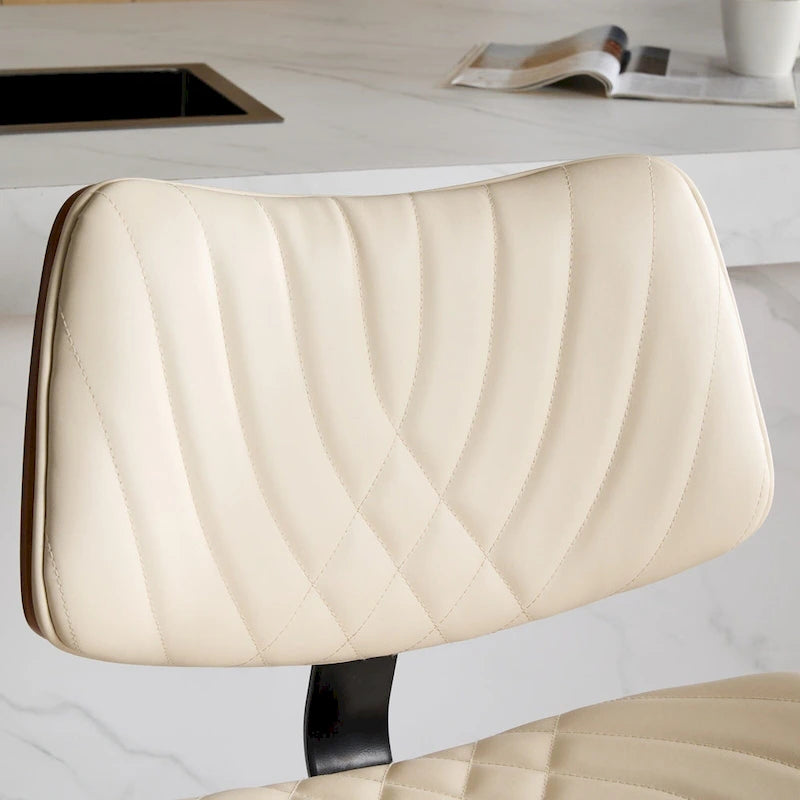 Tabourets de bar pivotants (lot de 2) avec assise rembourrée et hauteur réglable