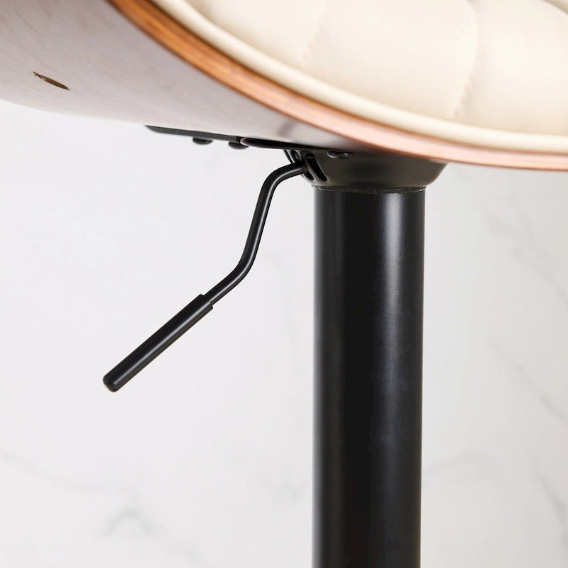 Tabourets de bar pivotants (lot de 2) avec assise rembourrée et hauteur réglable