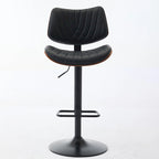 Tabourets de bar pivotants (lot de 2) avec assise rembourrée et hauteur réglable