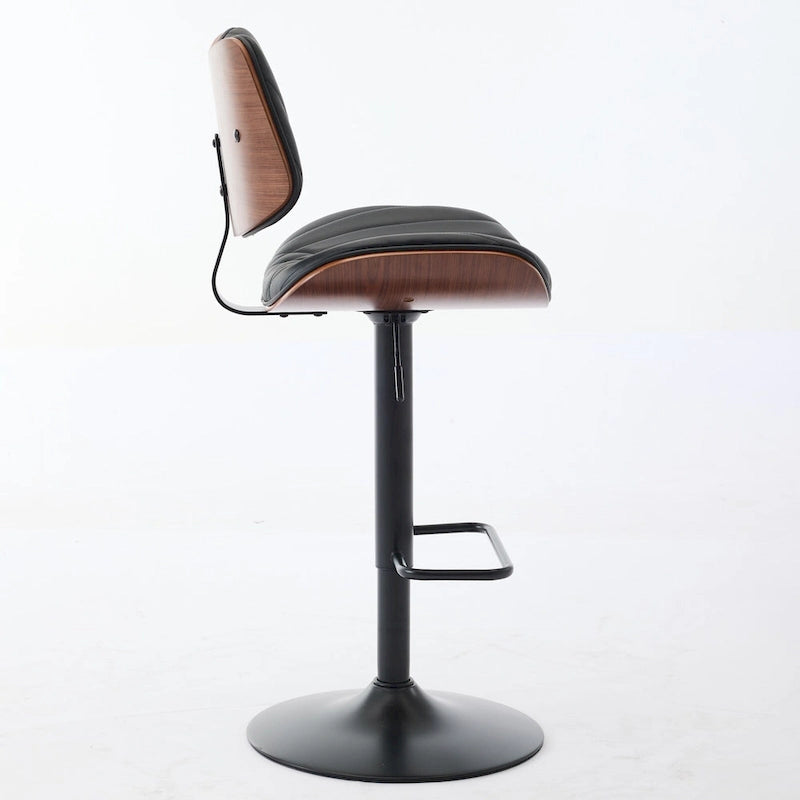 Tabourets de bar pivotants (lot de 2) avec assise rembourrée et hauteur réglable