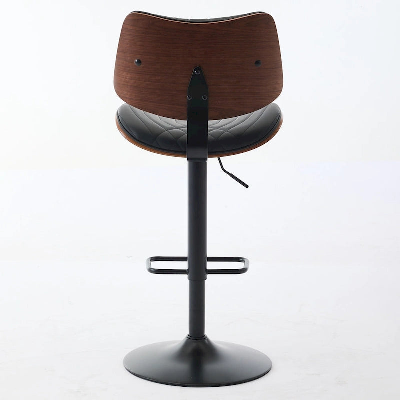 Tabourets de bar pivotants (lot de 2) avec assise rembourrée et hauteur réglable