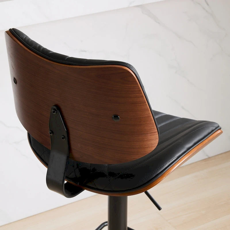 Tabourets de bar pivotants (lot de 2) avec assise rembourrée et hauteur réglable