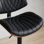 Tabourets de bar pivotants (lot de 2) avec assise rembourrée et hauteur réglable