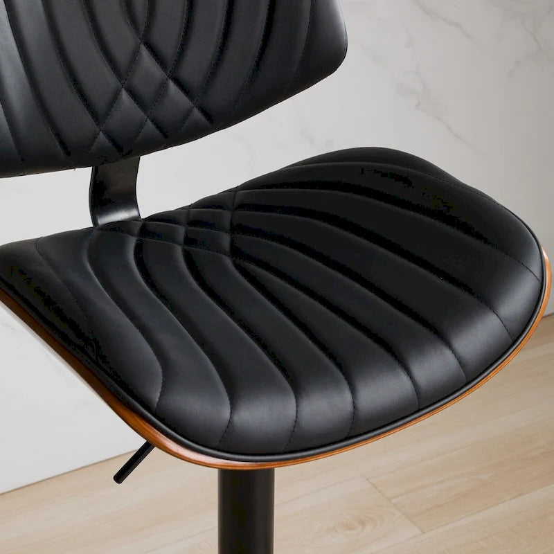 Tabourets de bar pivotants (lot de 2) avec assise rembourrée et hauteur réglable