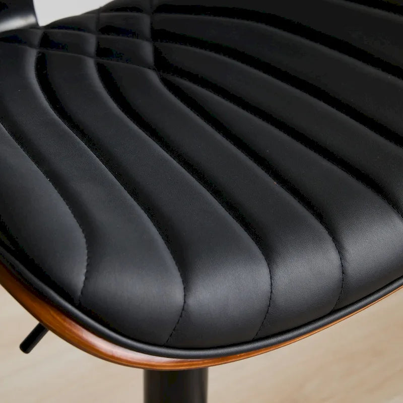 Tabourets de bar pivotants (lot de 2) avec assise rembourrée et hauteur réglable
