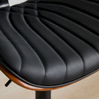 Tabourets de bar pivotants (lot de 2) avec assise rembourrée et hauteur réglable