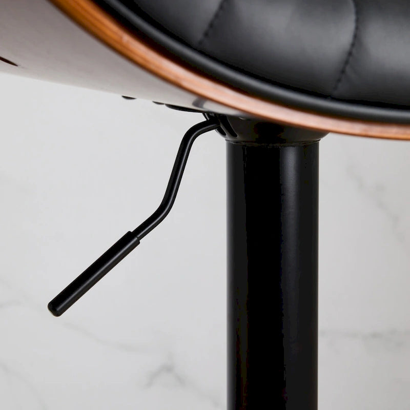 Tabourets de bar pivotants (lot de 2) avec assise rembourrée et hauteur réglable