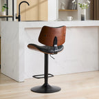 Tabourets de bar pivotants (lot de 2) avec assise rembourrée et hauteur réglable