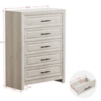Commode à 5 tiroirs au fini boisé