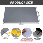 Tapis de protection pour chaise de bureau – sols durs – 140 x 89 cm