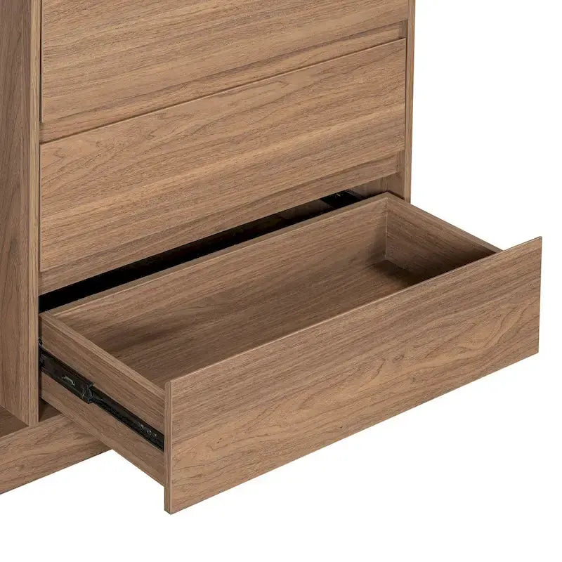 Armoire autonome avec 4 tiroirs, 3 étagères et une tringle de suspension