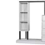 Armoire autonome avec 4 tiroirs, 3 étagères et une tringle de suspension