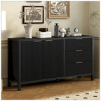 Buffet à motif ondulé avec rangement