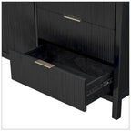 Buffet à motif ondulé avec rangement