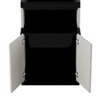 Lit escamotable grand format avec étagères de rangement, armoire et bureau intégré