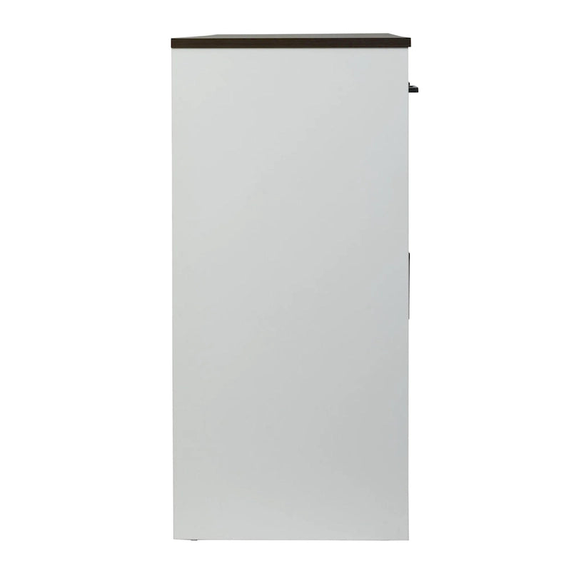 Buffet 3 tiroirs avec portes à détails en X, 146,8 cm de large