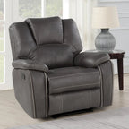 Fauteuil inclinable manuel en similicuir