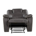 Fauteuil inclinable manuel en similicuir