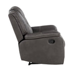 Fauteuil inclinable manuel en similicuir