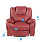 Fauteuil inclinable manuel en similicuir