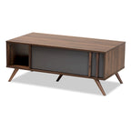Table basse moderne à 1 tiroir avec étagères