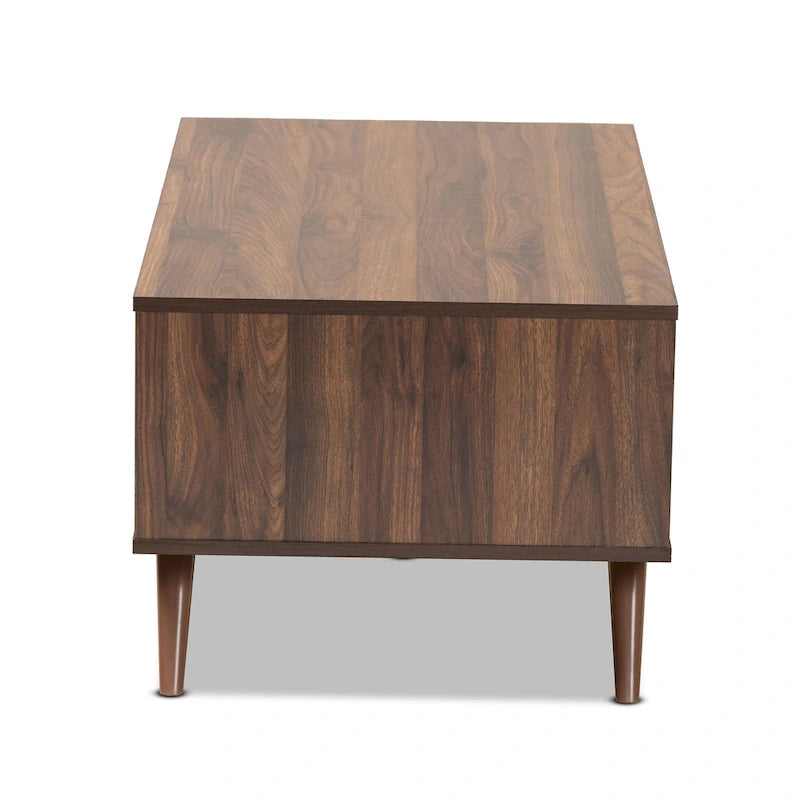 Table basse moderne à 1 tiroir avec étagères