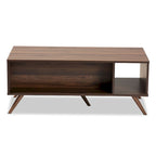 Table basse moderne à 1 tiroir avec étagères
