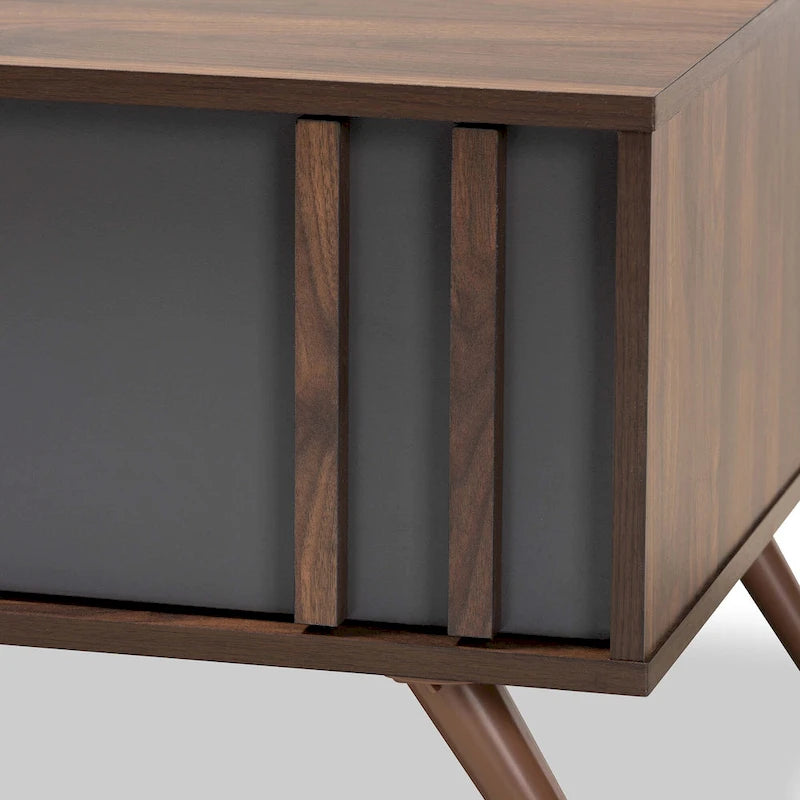 Table basse moderne à 1 tiroir avec étagères