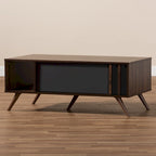 Table basse moderne à 1 tiroir avec étagères