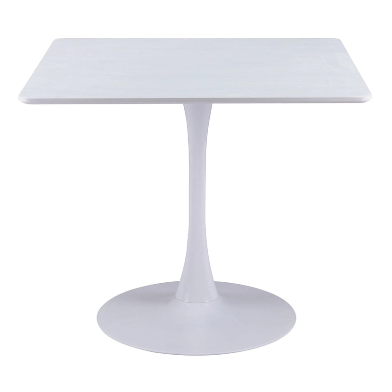 Table à manger blanche de style industriel
