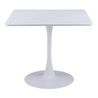 Table à manger blanche de style industriel