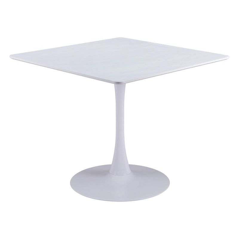 Table à manger blanche de style industriel