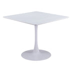 Table à manger blanche de style industriel
