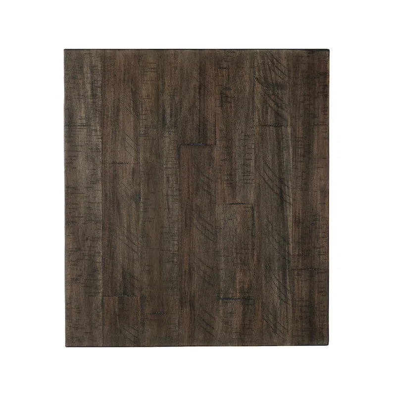 Table d'appoint en MDF et placage avec tiroir