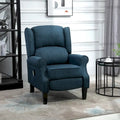 Fauteuil inclinable massant et chauffant à dossier haut avec télécommande