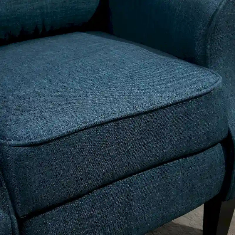Fauteuil inclinable massant et chauffant à dossier haut avec télécommande