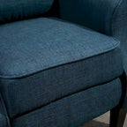 Fauteuil inclinable massant et chauffant à dossier haut avec télécommande