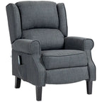 Fauteuil inclinable massant et chauffant à dossier haut avec télécommande
