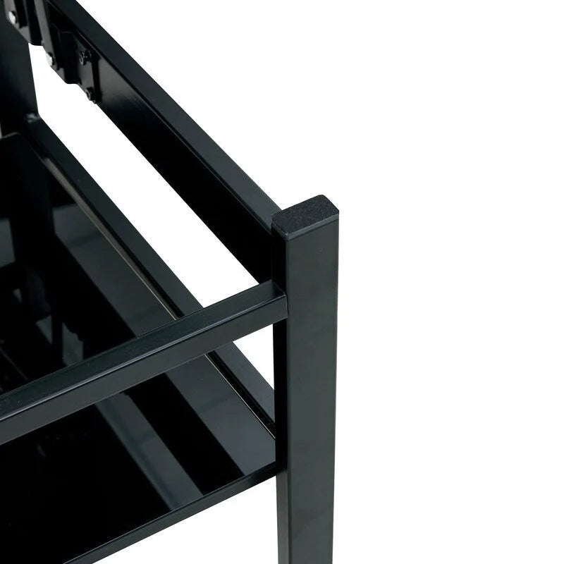Table basse en verre relevable avec rangement
