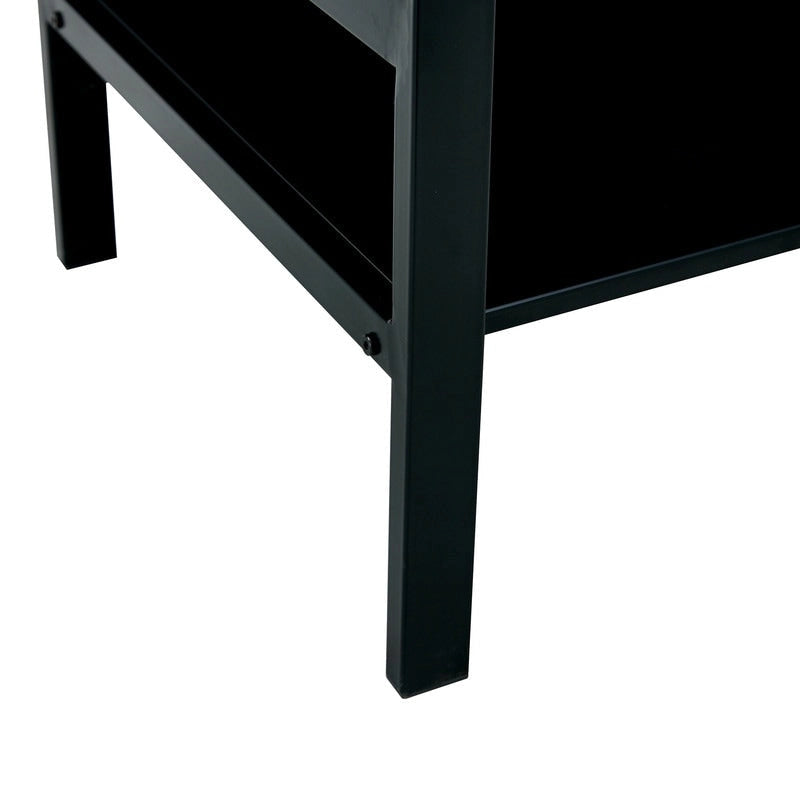 Table basse en verre relevable avec rangement